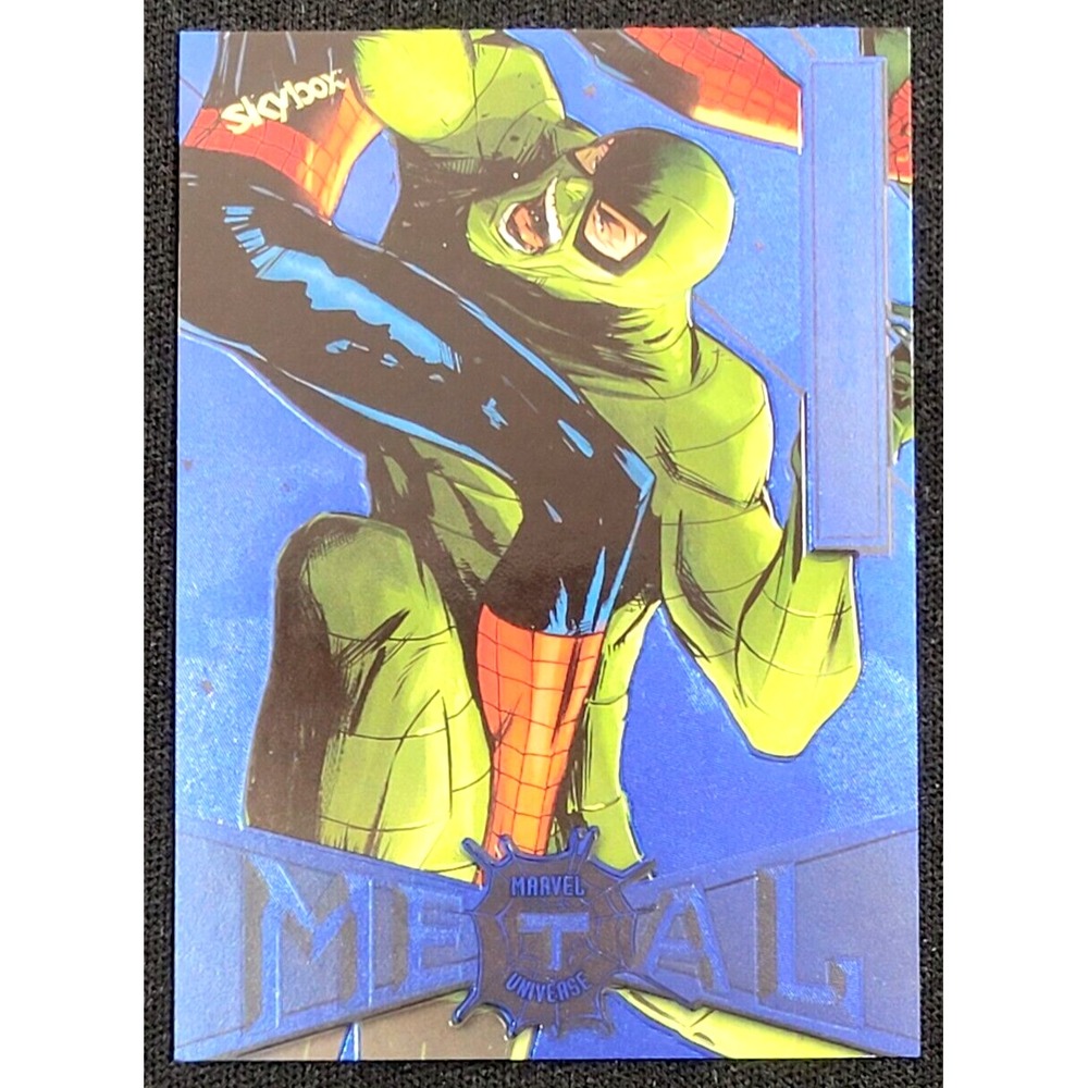 2022 UPPER DECK MARVEL‎ METAL UNIVERSE SPIDER-MAN SCORPION NEON BLUE